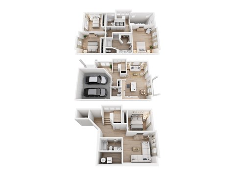 Floor plan for 4 beds, 3.5 baths, 2676 sqft